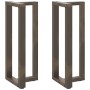 Patas mesa bar forma T 2 uds acero natural 40x35x(100-101) cm von , Tischbeine - Ref: Foro24-4013087, Preis: 148,94 €, Rabatt: %