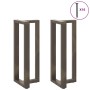 Patas mesa bar forma T 2 uds acero natural 40x35x(100-101) cm von , Tischbeine - Ref: Foro24-4013087, Preis: 148,94 €, Rabatt: %