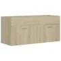 Waschbeckenschrank aus Eichensperrholz, 100 x 38,5 x 46 cm von vidaXL, Badezimmermöbel - Ref: Foro24-804677, Preis: 47,98 €, ...