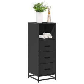 Armario de baño madera contrachapada negro 35x37,5x100 cm von , Badezimmermöbel - Ref: Foro24-849249, Preis: 93,74 €, Rabatt: %