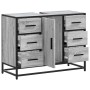 Armario lavabo baño madera ingeniería gris Sonoma 80x33x60 cm von , Badezimmermöbel - Ref: Foro24-849282, Preis: 127,17 €, Ra...