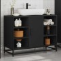 Armario de lavabo de baño madera ingeniería negro 80x33x60 cm von , Badezimmermöbel - Ref: Foro24-849289, Preis: 80,15 €, Rab...