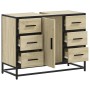 Armario lavabo baño madera ingeniería roble Sonoma 80x33x60 cm de , Muebles de baño - Ref: Foro24-849280, Precio: 123,08 €