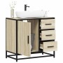 Armario de lavabo de baño madera roble Sonoma 65x33x60 cm von , Badezimmermöbel - Ref: Foro24-849275, Preis: 93,71 €, Rabatt: %
