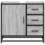 Mueble lavabo baño madera contrachapada sonoma gris 65x33x60 cm von , Badezimmermöbel - Ref: Foro24-849277, Preis: 96,59 €, R...