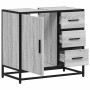 Mueble lavabo baño madera contrachapada sonoma gris 65x33x60 cm von , Badezimmermöbel - Ref: Foro24-849277, Preis: 96,59 €, R...