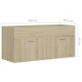 Oak plywood sink cabinet 100x38.5x46 cm by vidaXL, Bathroom furniture - Ref: Foro24-804677, Price: 48,57 €, Discount: %