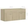 Waschbeckenschrank aus Eichensperrholz, 100 x 38,5 x 46 cm von vidaXL, Badezimmermöbel - Ref: Foro24-804677, Preis: 47,98 €, ...
