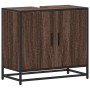 Mueble de lavabo madera de ingeniería roble marrón 65x33x60 cm von , Badezimmermöbel - Ref: Foro24-849268, Preis: 61,18 €, Ra...