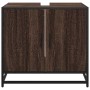 Mueble de lavabo madera de ingeniería roble marrón 65x33x60 cm von , Badezimmermöbel - Ref: Foro24-849268, Preis: 61,18 €, Ra...