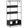 Armario de madera de ingeniería negra 90x50x180 cm von , Kommoden-Organizer und Bar-Kleiderbügel - Ref: Foro24-849294, Preis:...