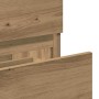 Mueble de baño con espejo de madera ingeniería roble artesanal de , Muebles de baño - Ref: Foro24-856378, Precio: 88,96 €