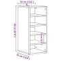 Mueble zapatero madera de ingeniería roble artisan 32x35x70 cm von , Schuhregale und Schuhorganisatoren - Ref: Foro24-856712,...