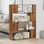 Estantería/divisor de espacios madera envejecida 100x24x124,5cm by , Bookcases and shelves - Ref: Foro24-856744, Price: 71,50...