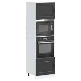 Armarios para horno 2 uds Lucca negra madera de ingeniería von , Küchenschränke - Ref: Foro24-3315032, Preis: 234,85 €, Rabat...