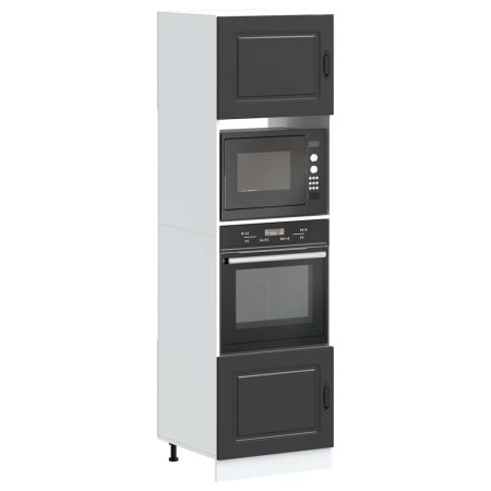 Armarios para horno 2 uds Lucca negra madera de ingeniería von , Küchenschränke - Ref: Foro24-3315032, Preis: 234,85 €, Rabat...