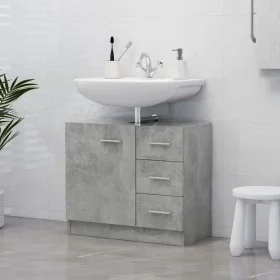 Waschbeckenschrank aus grauem Sperrholz 63x30x54 cm von vidaXL, Badezimmermöbel - Ref: Foro24-804188, Preis: 69,88 €, Rabatt: %