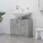 Bathroom cabinet in gray concrete plywood 63x30x54 cm by vidaXL, Bathroom furniture - Ref: Foro24-804188, Price: 69,88 €, Dis...