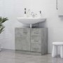 Waschbeckenschrank aus grauem Sperrholz 63x30x54 cm von vidaXL, Badezimmermöbel - Ref: Foro24-804188, Preis: 73,04 €, Rabatt: %