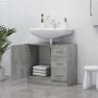 Waschbeckenschrank aus grauem Sperrholz 63x30x54 cm von vidaXL, Badezimmermöbel - Ref: Foro24-804188, Preis: 73,04 €, Rabatt: %
