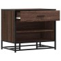Banco zapatero madera de ingeniería roble marrón 60x40x53,5 cm by , Benches for halls and storage - Ref: Foro24-849223, Price...