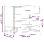 Banco zapatero madera de ingeniería roble marrón 60x40x53,5 cm by , Benches for halls and storage - Ref: Foro24-849223, Price...