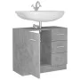 Armario para lavabo contrachapada gris hormigón 63x30x54 cm de vidaXL, Muebles de baño - Ref: Foro24-804188, Precio: 69,88 €,...
