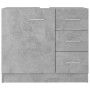 Waschbeckenschrank aus grauem Sperrholz 63x30x54 cm von vidaXL, Badezimmermöbel - Ref: Foro24-804188, Preis: 73,04 €, Rabatt: %
