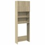 Armario de lavadora madera color roble sonoma 64x25,5x190 cm von , Zubehör für Waschmaschinen und Trockner - Ref: Foro24-8496...