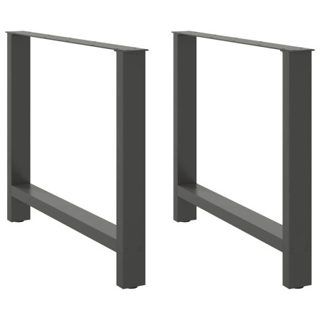 Patas de mesa de centro antracita 2 uds 100x(72-73) cm acero by , Table legs - Ref: Foro24-4013322, Price: 112,92 €, Discount: %