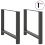 Patas de mesa de centro antracita 2 uds 100x(72-73) cm acero by , Table legs - Ref: Foro24-4013322, Price: 112,92 €, Discount: %