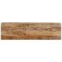 Mesa consola madera maciza mango rugosa y hierro 110x30x75 cm by , Side tables - Ref: Foro24-376066, Price: 169,56 €, Discoun...