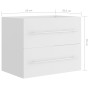 Mueble de lavabo madera de ingeniería blanco 60x38,5x48 cm de vidaXL, Muebles de baño - Ref: Foro24-804692, Precio: 67,00 €, ...