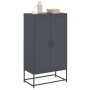 Aparador de acero gris antracita 68,5x38,5x123,5 cm by , Sideboards - Ref: Foro24-846496, Price: 141,64 €, Discount: %