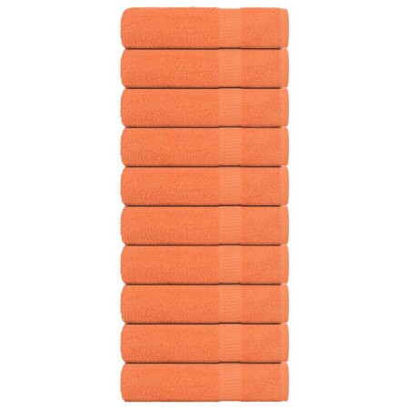 Toallas de invitados 10uds 100% algodón naranja 70x140cm 360gsm de , Toallas - Ref: Foro24-136907, Precio: 77,38 €, Descuento: %