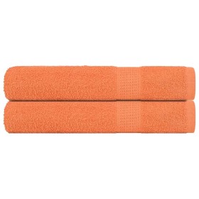 Toallas de sauna 2 uds 100% algodón naranja 80x200 cm 360 gsm by , Towels - Ref: Foro24-136911, Price: 28,63 €, Discount: %