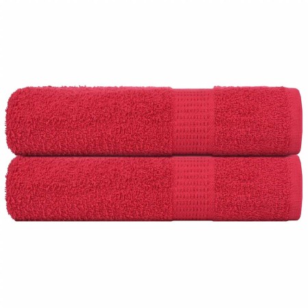 Toallas de mano 2 uds 100% algodón rojo 50x100 cm 360 gsm de , Toallas - Ref: Foro24-136926, Precio: 15,75 €, Descuento: %