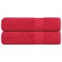 Toallas de baño 2 uds rojo 100x150 cm 360 gsm 100% algodón de , Toallas - Ref: Foro24-136932, Precio: 27,58 €, Descuento: %