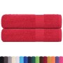 Toallas de baño 2 uds rojo 100x150 cm 360 gsm 100% algodón de , Toallas - Ref: Foro24-136932, Precio: 27,58 €, Descuento: %