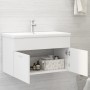 Waschbeckenschrank aus weißem Sperrholz, 80 x 38,5 x 46 cm von vidaXL, Badezimmermöbel - Ref: Foro24-804656, Preis: 43,18 €, ...