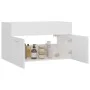 Waschbeckenschrank aus weißem Sperrholz, 80 x 38,5 x 46 cm von vidaXL, Badezimmermöbel - Ref: Foro24-804656, Preis: 42,64 €, ...