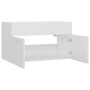 Waschbeckenschrank aus weißem Sperrholz, 80 x 38,5 x 46 cm von vidaXL, Badezimmermöbel - Ref: Foro24-804656, Preis: 43,18 €, ...