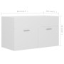 Waschbeckenschrank aus weißem Sperrholz, 80 x 38,5 x 46 cm von vidaXL, Badezimmermöbel - Ref: Foro24-804656, Preis: 43,18 €, ...