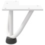 Patas de mesa tipo horquilla 4 uds acero macizo blanco 10 cm by , Table legs - Ref: Foro24-4012429, Price: 29,38 €, Discount: %