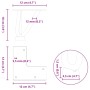 Patas de mesa tipo horquilla 4 uds acero macizo blanco 10 cm by , Table legs - Ref: Foro24-4012429, Price: 29,38 €, Discount: %