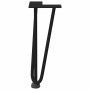 Patas de mesa tipo horquilla 4 uds acero macizo negro 30 cm by , Table legs - Ref: Foro24-4012436, Price: 44,69 €, Discount: %