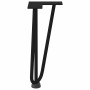 Patas de mesa tipo horquilla 4 uds acero macizo negro 30 cm by , Table legs - Ref: Foro24-4012436, Price: 44,69 €, Discount: %