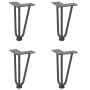Patas de mesa tipo horquilla 4 uds acero macizo antracita 20 cm by , Table legs - Ref: Foro24-4012434, Price: 42,63 €, Discou...
