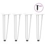 Patas de mesa tipo horquilla 4 uds acero macizo blanco 42 cm von , Tischbeine - Ref: Foro24-4012441, Preis: 50,57 €, Rabatt: %