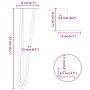 Patas de mesa tipo horquilla 4 uds acero macizo blanco 42 cm von , Tischbeine - Ref: Foro24-4012441, Preis: 50,57 €, Rabatt: %